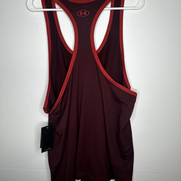 Project Rock Gym Tank Maroon Racer Top Sleeveless NEW $55 Msrp Large - Picture 5 of 5